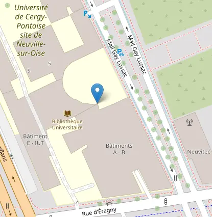 vue du quartier de l'IUT. Cliquer pour voir sur une carte plus grande